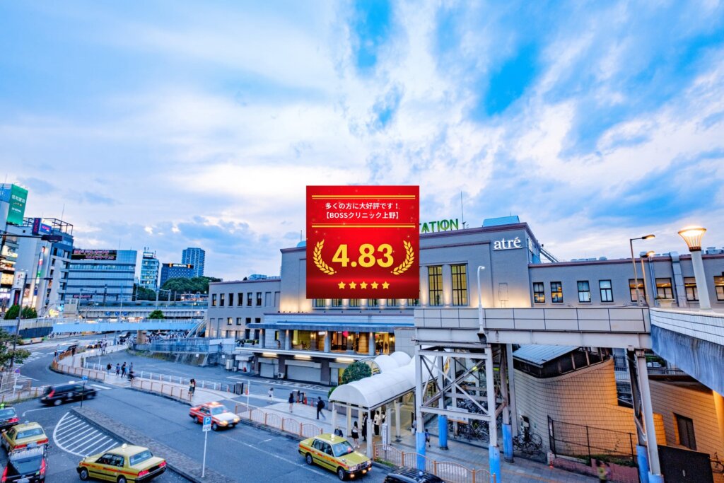 BOSSクリニック上野の口コミ＆レーティング総合評価