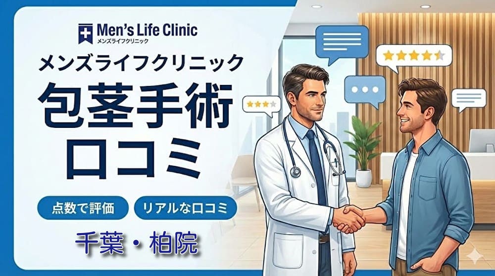 包茎手術メンズライフクリニック千葉・柏院の口コミ＆評判！保険適用はある？