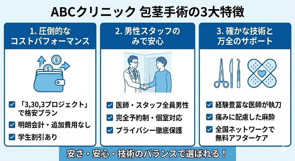 ABCクリニックの特徴