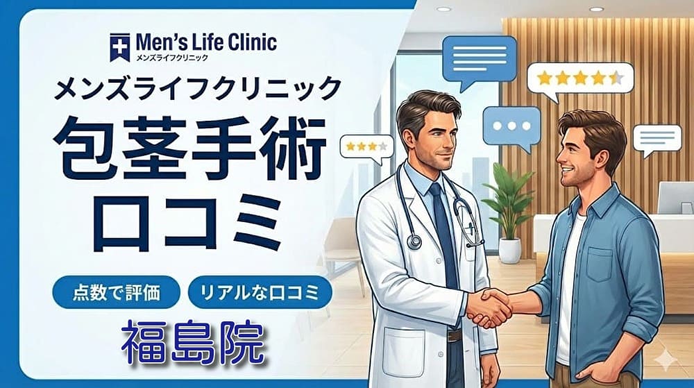 メンズライフクリニック福島院の口コミ＆評判！保険適用はある？【2026年7月23日開院】