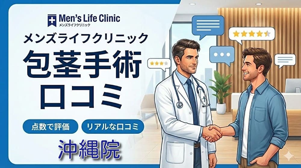 メンズライフクリニック沖縄院の口コミ＆評判！保険適用はある？